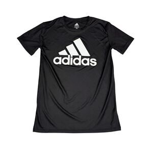 adidas Performance Logo T-Shirt Boys Large 14-16 Black AEROREADY Primegreen